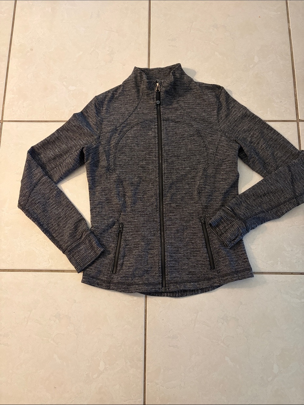 lululemon athletica Heathered Charcoal Full-Zip Jacket